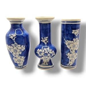 Decorative Ceramic Vase 3 Pc Set Vintage Readers Digest